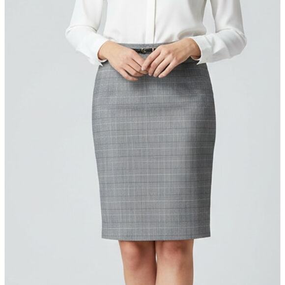 Liz Claiborne Dresses & Skirts - Liz Claiborne Career Pencil Skirt 8T 8 Tall Black Check Pattern